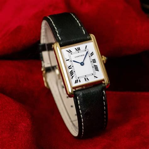 cartier tank vintage watch|vintage cartier tank men's.